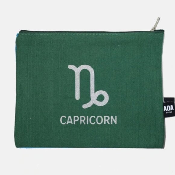 Green Zodiac Capricorn Makeup bag - Picture 1 of 2